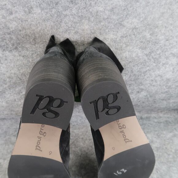 Paul Green Shoe Women 8.5 Bootie Classic Fashion Block Heel Leather Nicole Black - Picture 13 of 16